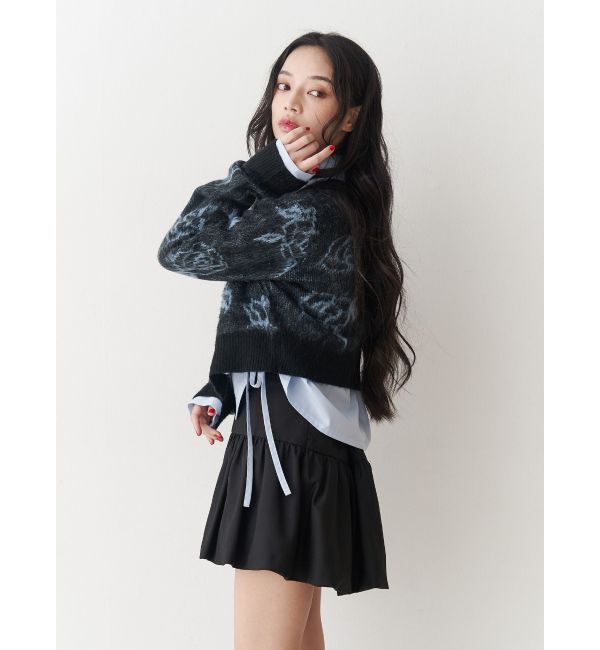 jouetie「2WAYパターンショートカーデ」|カーディガン|