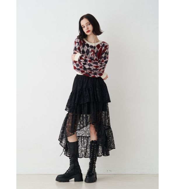 jouetie「2WAYパターンショートカーデ」|カーディガン|