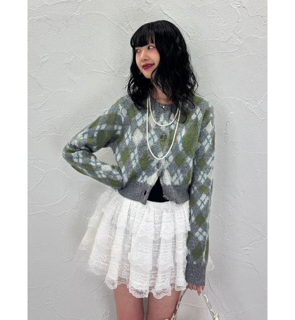 jouetie「2WAYパターンショートカーデ」|カーディガン|