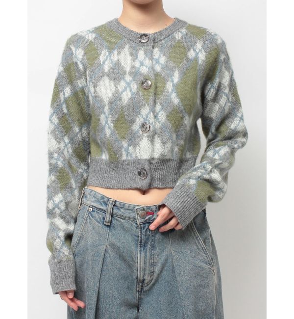 jouetie「2WAYパターンショートカーデ」|カーディガン|