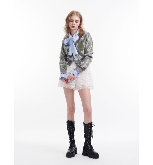 jouetie「2WAYパターンショートカーデ」|カーディガン|