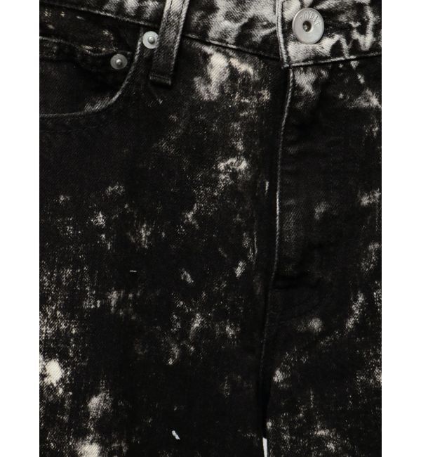 GYDA「ハイウエスト Tie Dyeワイドデニムパンツ」|デニム|