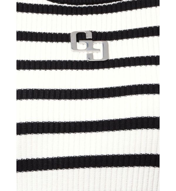 GYDA「GGプレートハーフスリーブニットワンピース」|ワンピース|