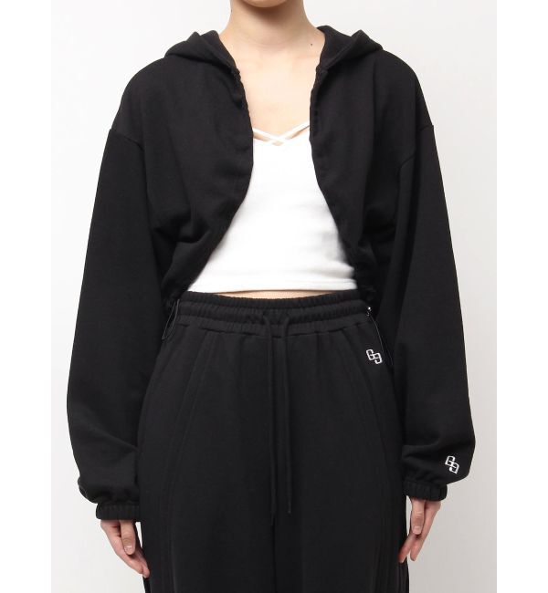 GYDA「GGショートスウェットボレロパーカー」|パーカー|