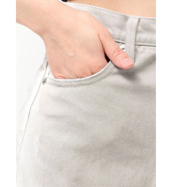 GYDA「ハイウエストBACK LACE UPストレートデニムパンツ」|デニム|