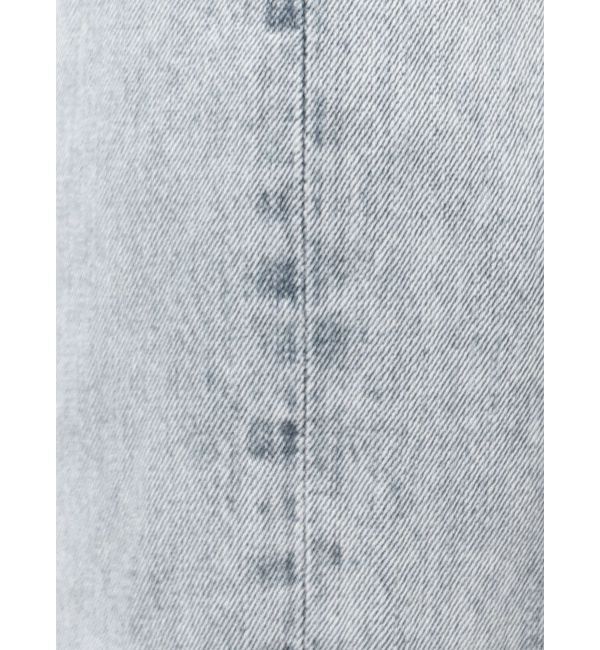 GYDA「ハイウエストBACK LACE UPストレートデニムパンツ」|デニム|