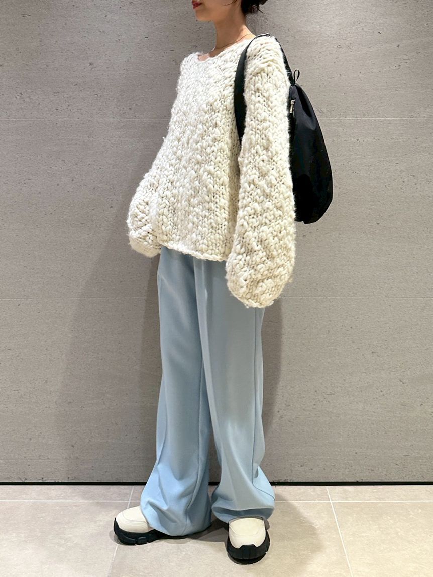 emmi atelier「emmiジャガードゴムタックパンツ」|チノ|