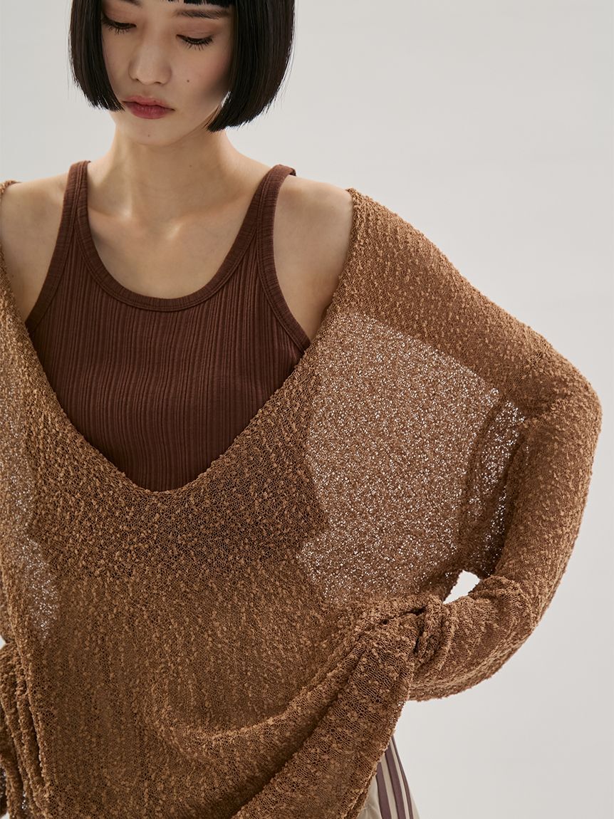 emmi atelier「ルーズニットプルオーバー」|ニット・セーター|