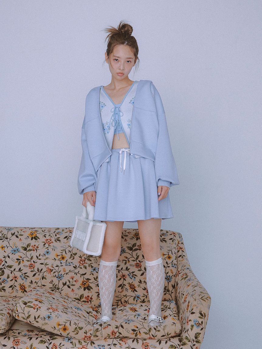 FURFUR「【WEB・一部店舗限定カラー】ポンチフレアミニスカート」|スカート|