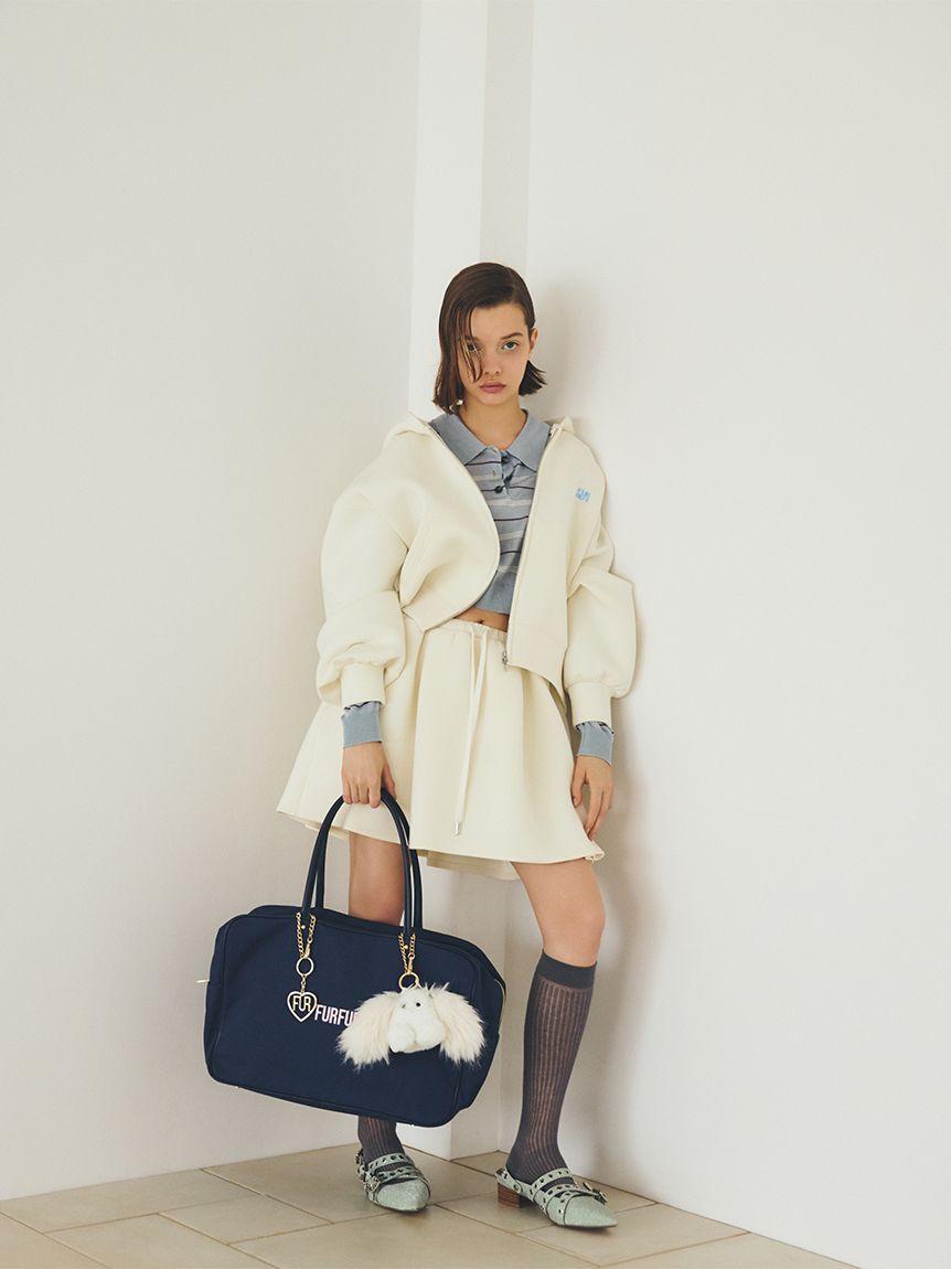 FURFUR「【WEB・一部店舗限定カラー】ポンチフレアミニスカート」|スカート|