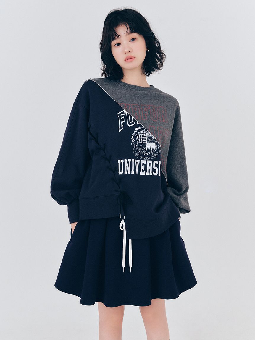 FURFUR「【WEB・一部店舗限定カラー】ポンチフレアミニスカート」|スカート|