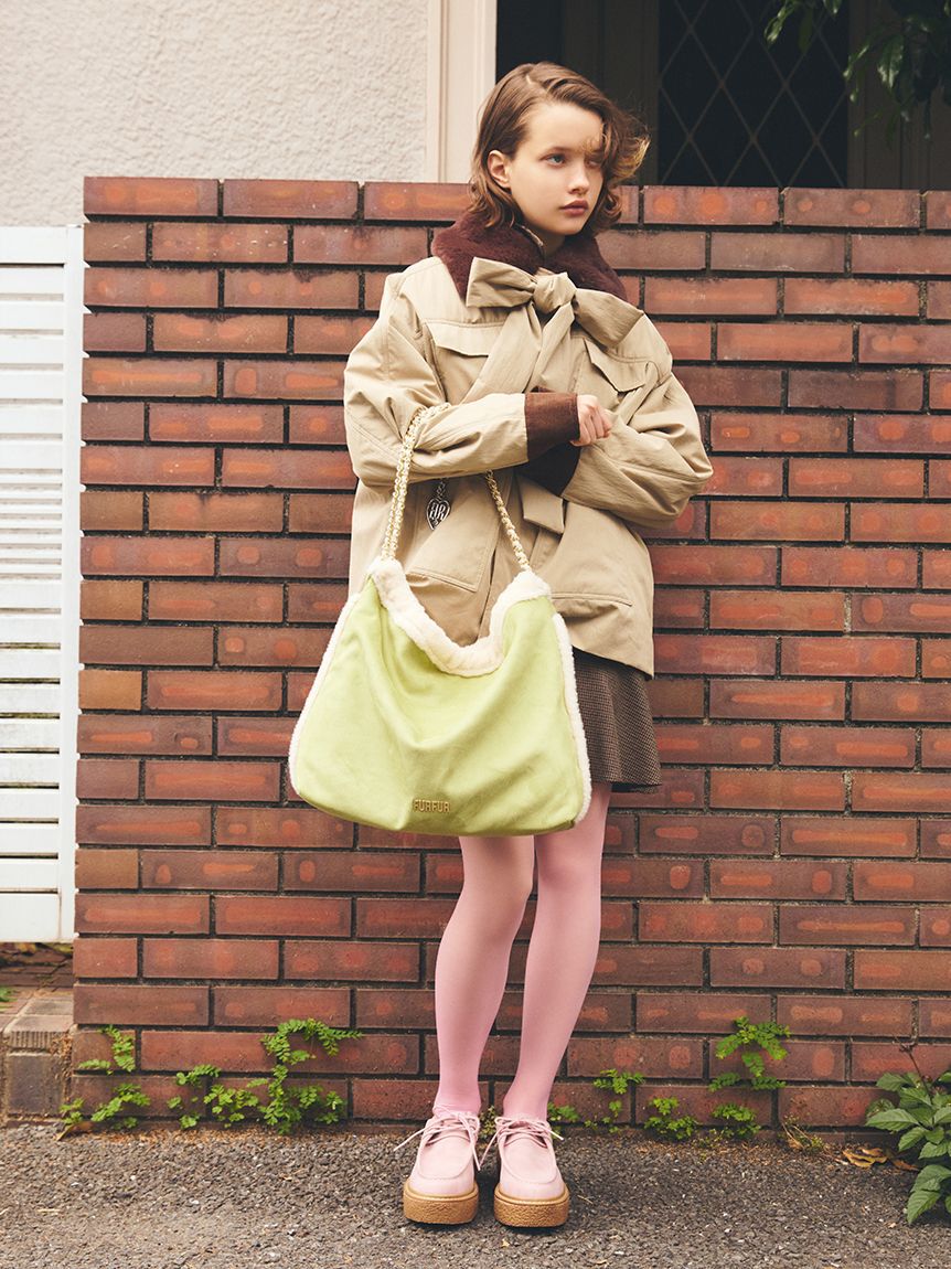 FURFUR「【WEB限定カラー】マテリアル巾着バッグ」|トートバッグ|