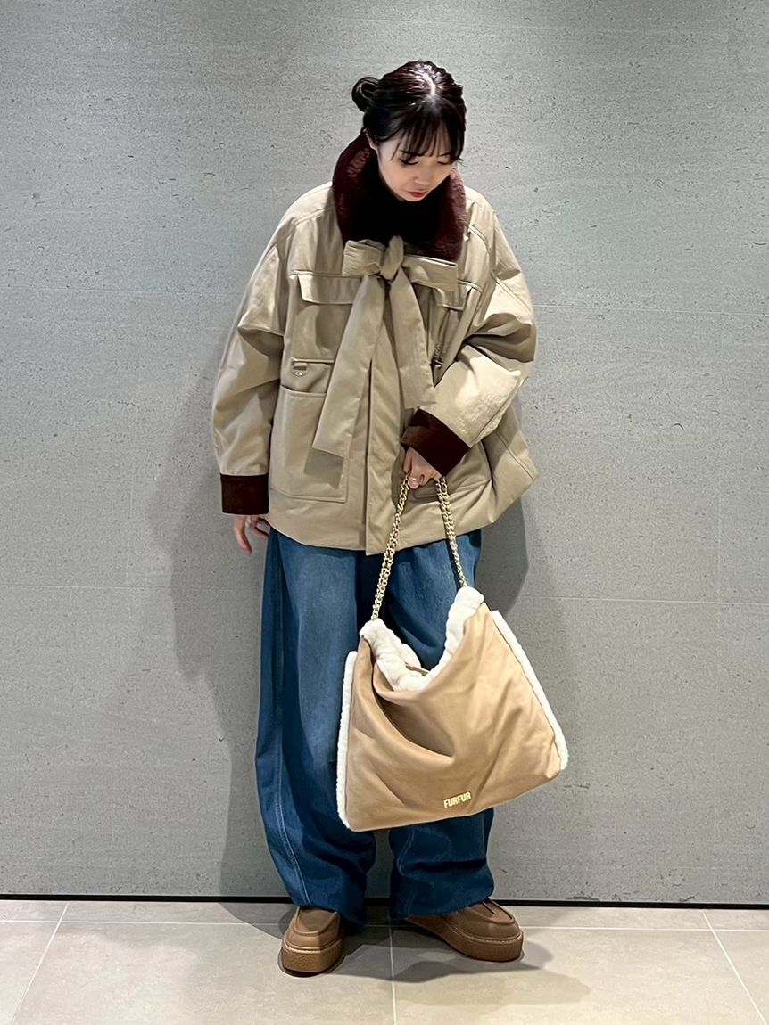 FURFUR「【WEB限定カラー】マテリアル巾着バッグ」|トートバッグ|