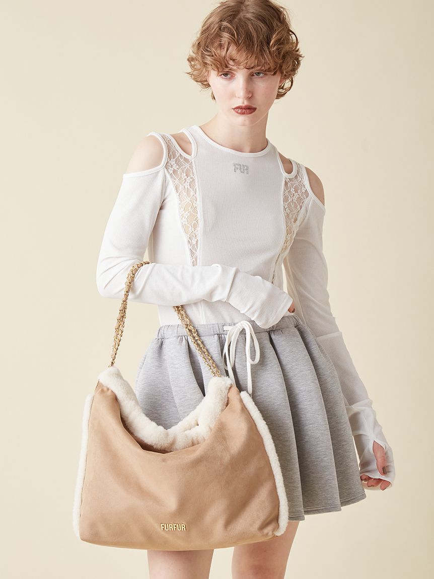 FURFUR「【WEB限定カラー】マテリアル巾着バッグ」|トートバッグ|