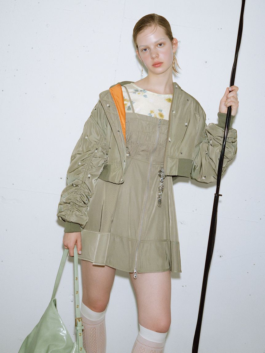 FURFUR「【WEB・一部店舗限定カラー】フラワー刺繍MA-1」|ブルゾン・スタジャン|