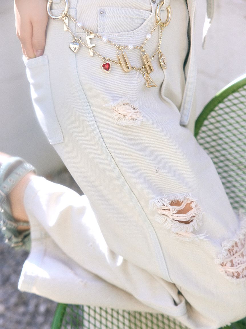 FURFUR「ロゴハートバッグチャーム」|キーケース|