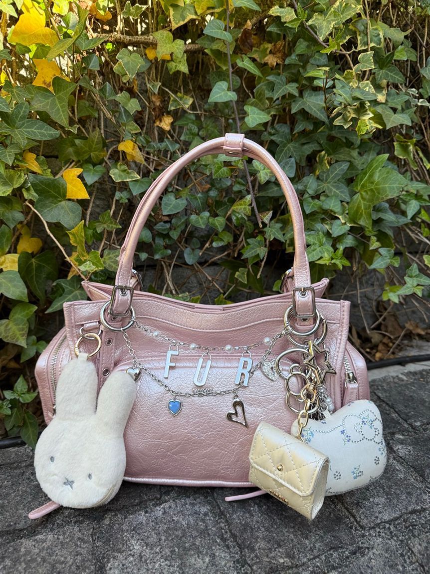 FURFUR「ロゴハートバッグチャーム」|キーケース|