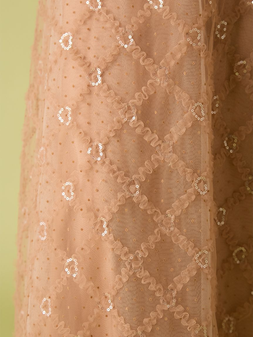 FURFUR「フリルチェックチュールスカート」|スカート|