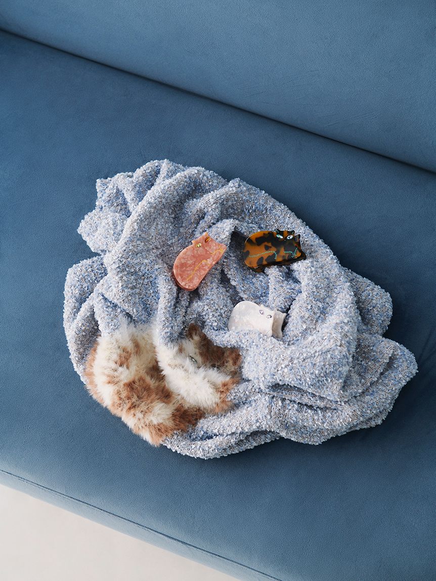 FURFUR「キャットモチーフビジューヘアクリップ」|ヘアバンド|