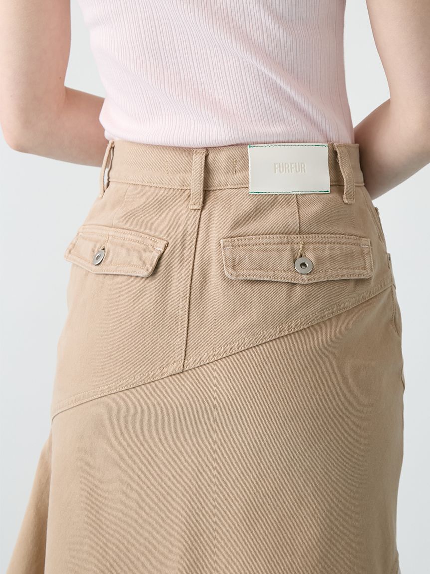 FURFUR「レースドッキングデニムスカート」|スカート|