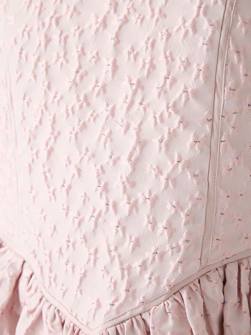 FURFUR「フラワージャガードミニドレス」|ドレス|