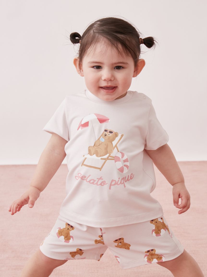 GELATO PIQUE KIDS & BABY「【BABY】【接触冷感】サマーベアワンポイントTシャツ」|その他ベビーウェア|PNK
