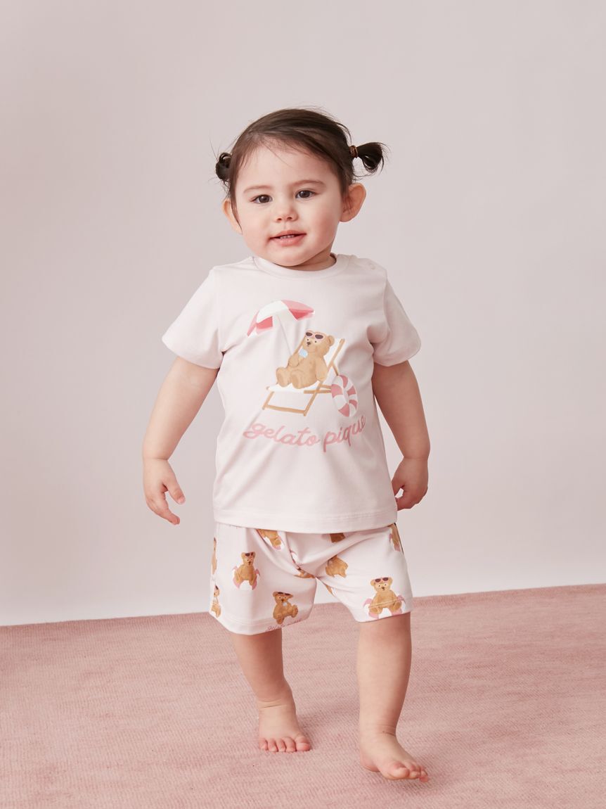 GELATO PIQUE KIDS & BABY「【BABY】【接触冷感】サマーベアワンポイントTシャツ」|その他ベビーウェア|