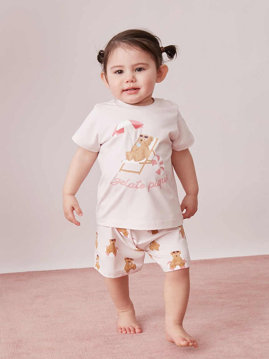 GELATO PIQUE KIDS & BABY「【BABY】【接触冷感】サマーベアワンポイントTシャツ」|その他ベビーウェア|