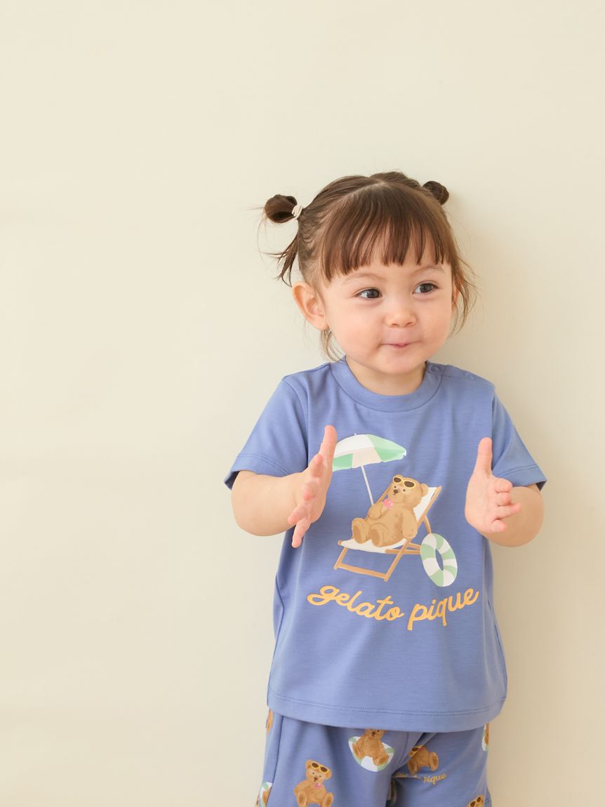 GELATO PIQUE KIDS & BABY「【BABY】【接触冷感】サマーベアワンポイントTシャツ」|その他ベビーウェア|