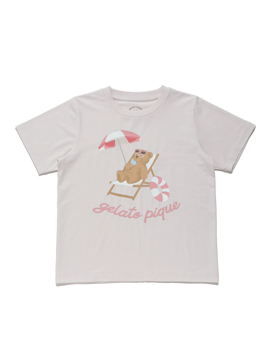 GELATO PIQUE KIDS & BABY「【JUNIOR】【接触冷感】サマーベアワンポイントTシャツ」|ルームウェア|