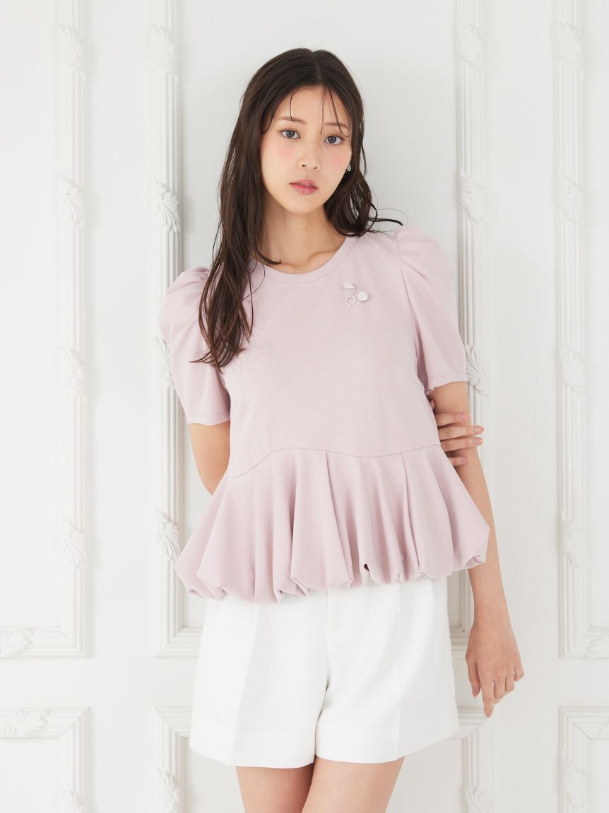 CELFORD「【洗える】【WEB・一部店舗限定カラー】バルーンヘムアシンメトリーポンチトップス」|Tシャツ・カットソー|