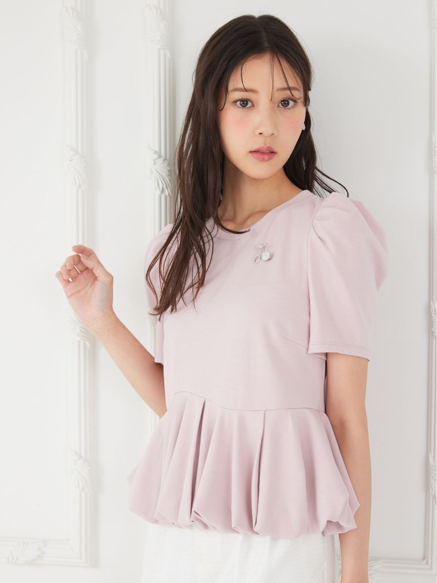 CELFORD「【洗える】【WEB・一部店舗限定カラー】バルーンヘムアシンメトリーポンチトップス」|Tシャツ・カットソー|