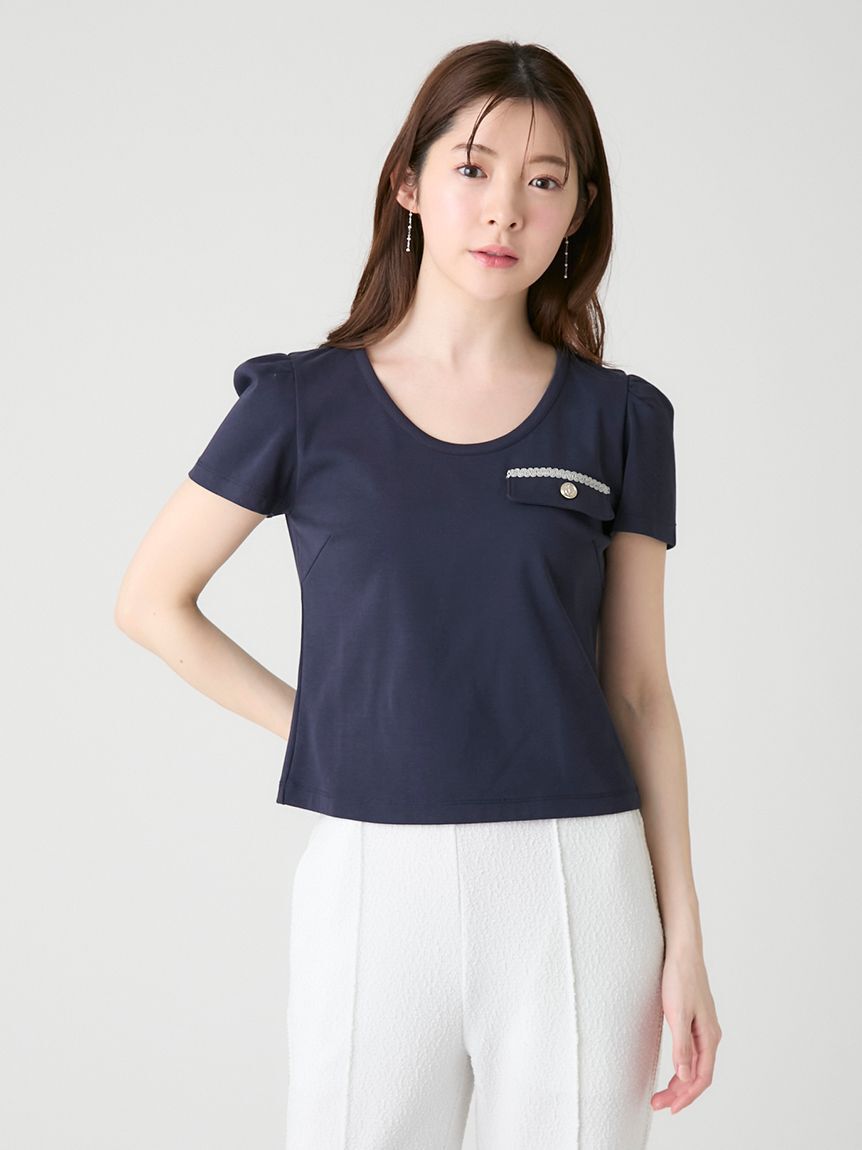 CELFORD「【洗える】フラップポケットカットソー」|Tシャツ・カットソー|