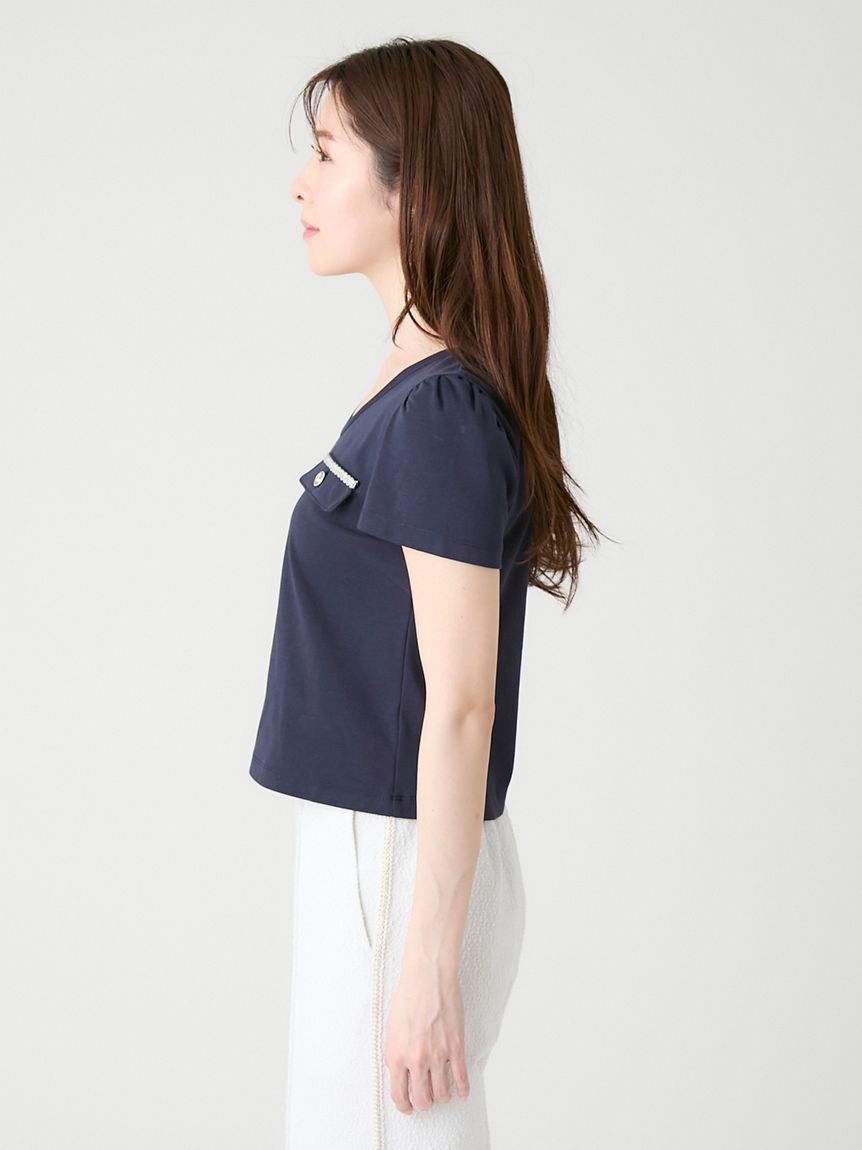 CELFORD「【洗える】フラップポケットカットソー」|Tシャツ・カットソー|