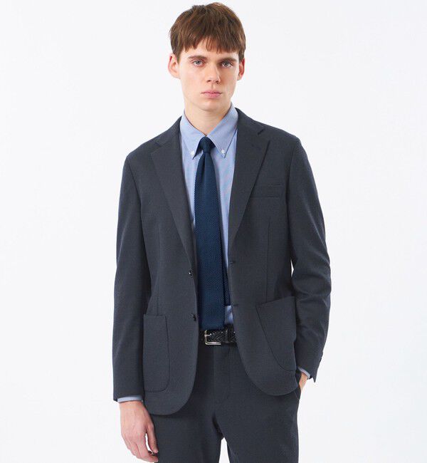 MACKINTOSH PHILOSOPHY「テーラードジャージー ジャケット ハイブリッドジャージー」|テーラードジャケット|ネイビー