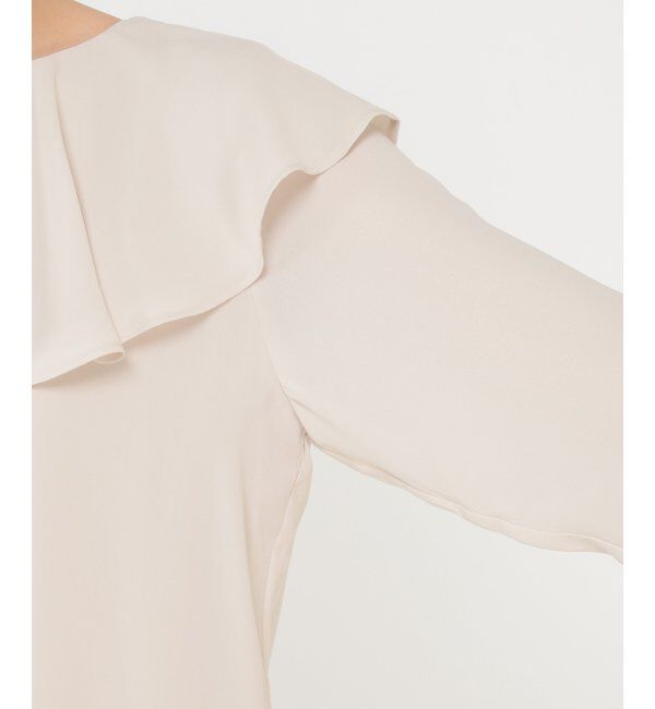 IKKA LOUNGE「ボリューム襟ブラウス」|シャツ・ブラウス|