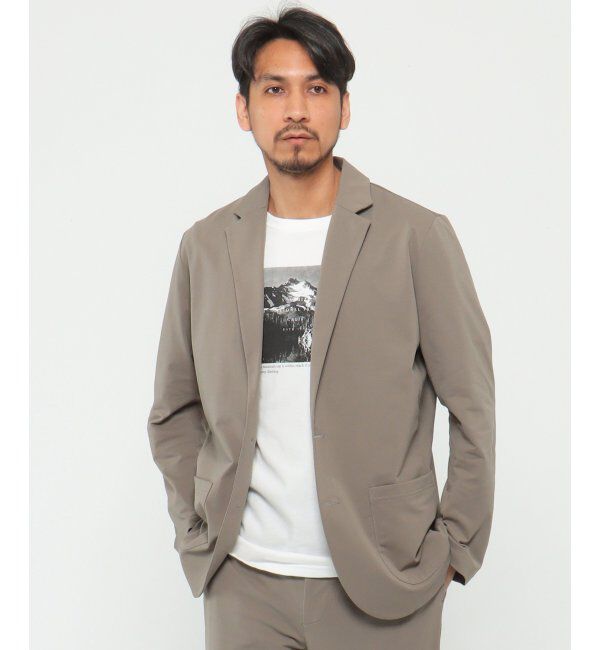 IKKA LOUNGE「RAKUラクWORKソッカンJKT」|テーラードジャケット|オリーブ