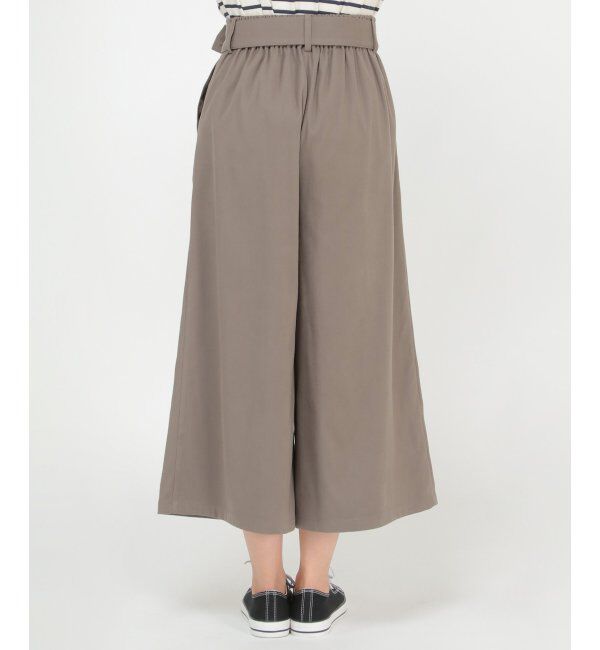 ikka「フェイクスエードワイドパンツ」|その他|