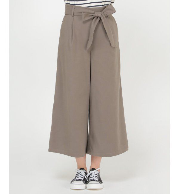 ikka「フェイクスエードワイドパンツ」|その他|