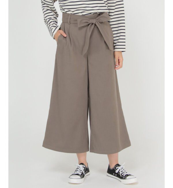 ikka「フェイクスエードワイドパンツ」|その他|