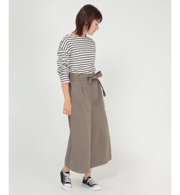 ikka「フェイクスエードワイドパンツ」|その他|