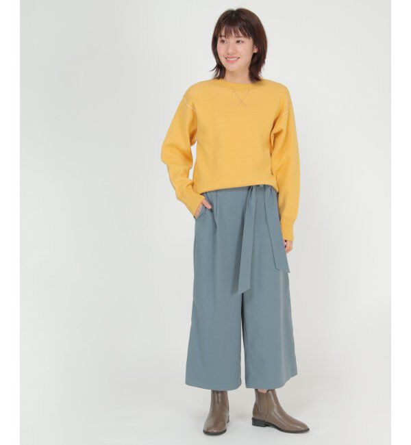 ikka「フェイクスエードワイドパンツ」|その他|