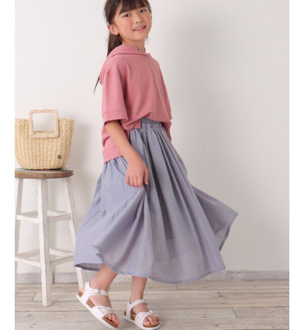 ikka kids「India コットンギャザースカート（120~160cm）」|スカート|