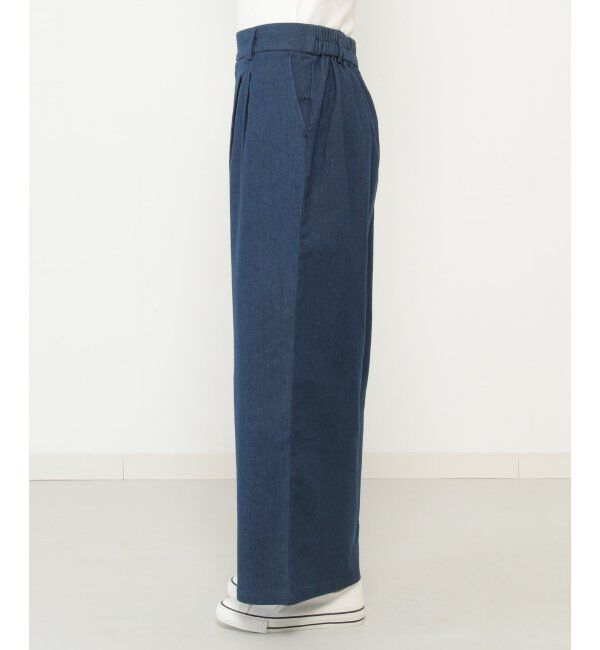 ikka「フロントタックワイドパンツ」|その他|