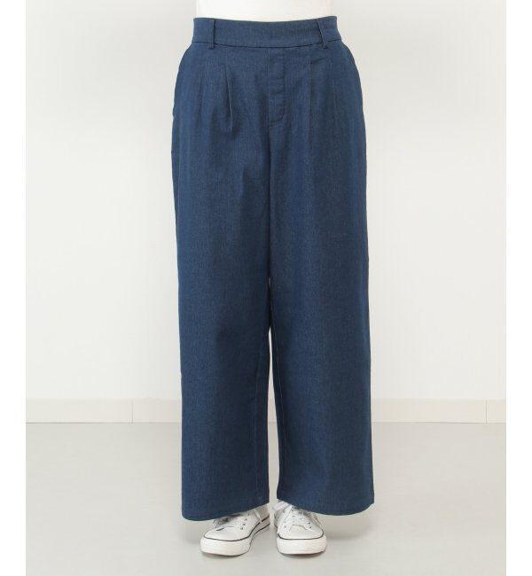 ikka「フロントタックワイドパンツ」|その他|