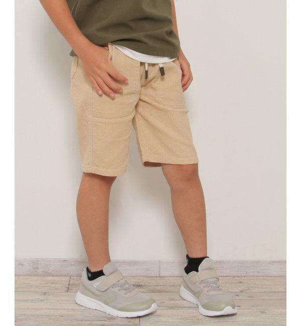 ikka kids「ストレッチパナマハーフパンツ（120~160cm）」|その他|ベージュ