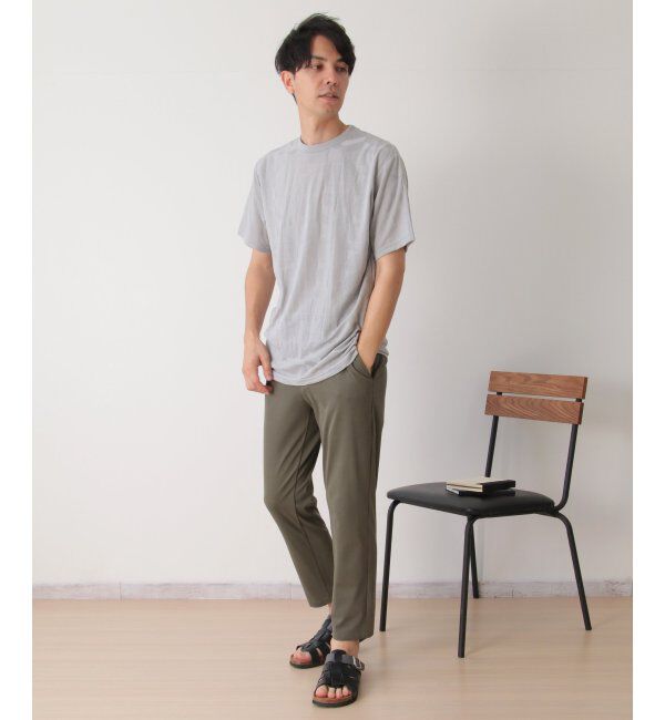 ikka「リンクスジャガードジオメTシャツ」|Tシャツ・カットソー|