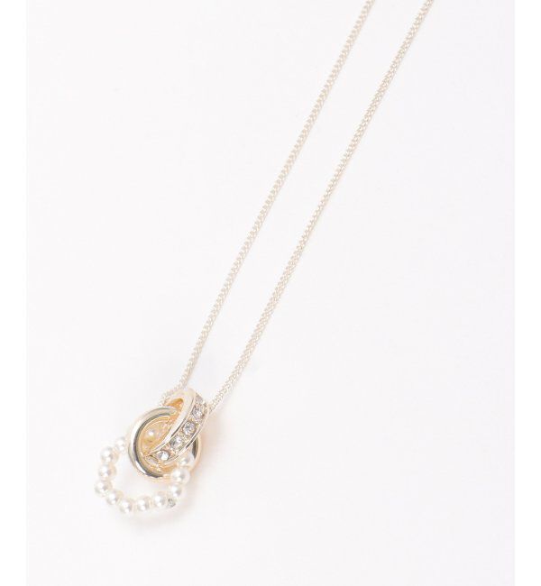 ikka「パールストーンリングネックレス」|その他|