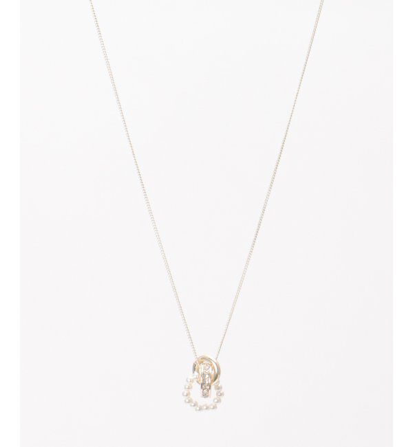 ikka「パールストーンリングネックレス」|その他|