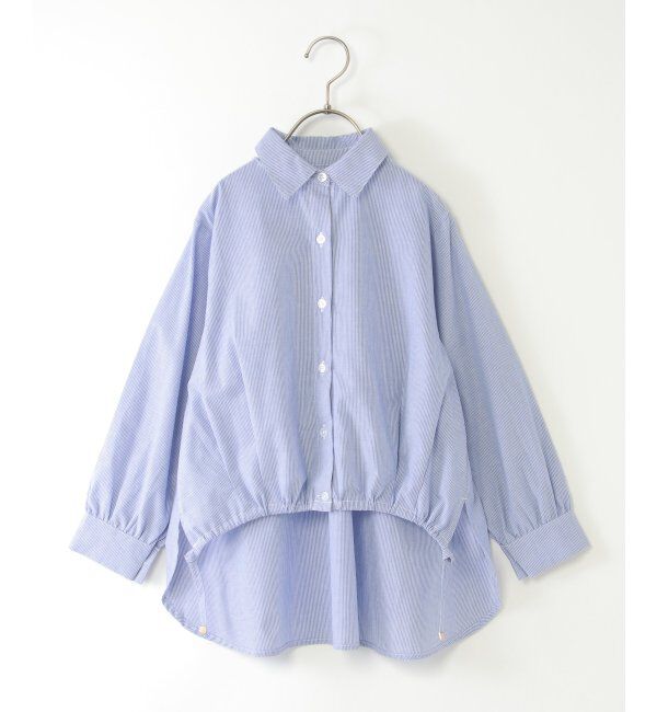ikka kids「【親子コーデ】ドロストロングテールシャツ（120~160cm）」|シャツ・ブラウス|